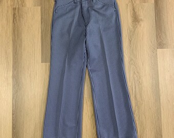 Vintage 1960s Campus Pattern Pleated Pants