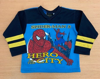 Youth Spider Man 3 Graphic Crewneck Sweater Size 4