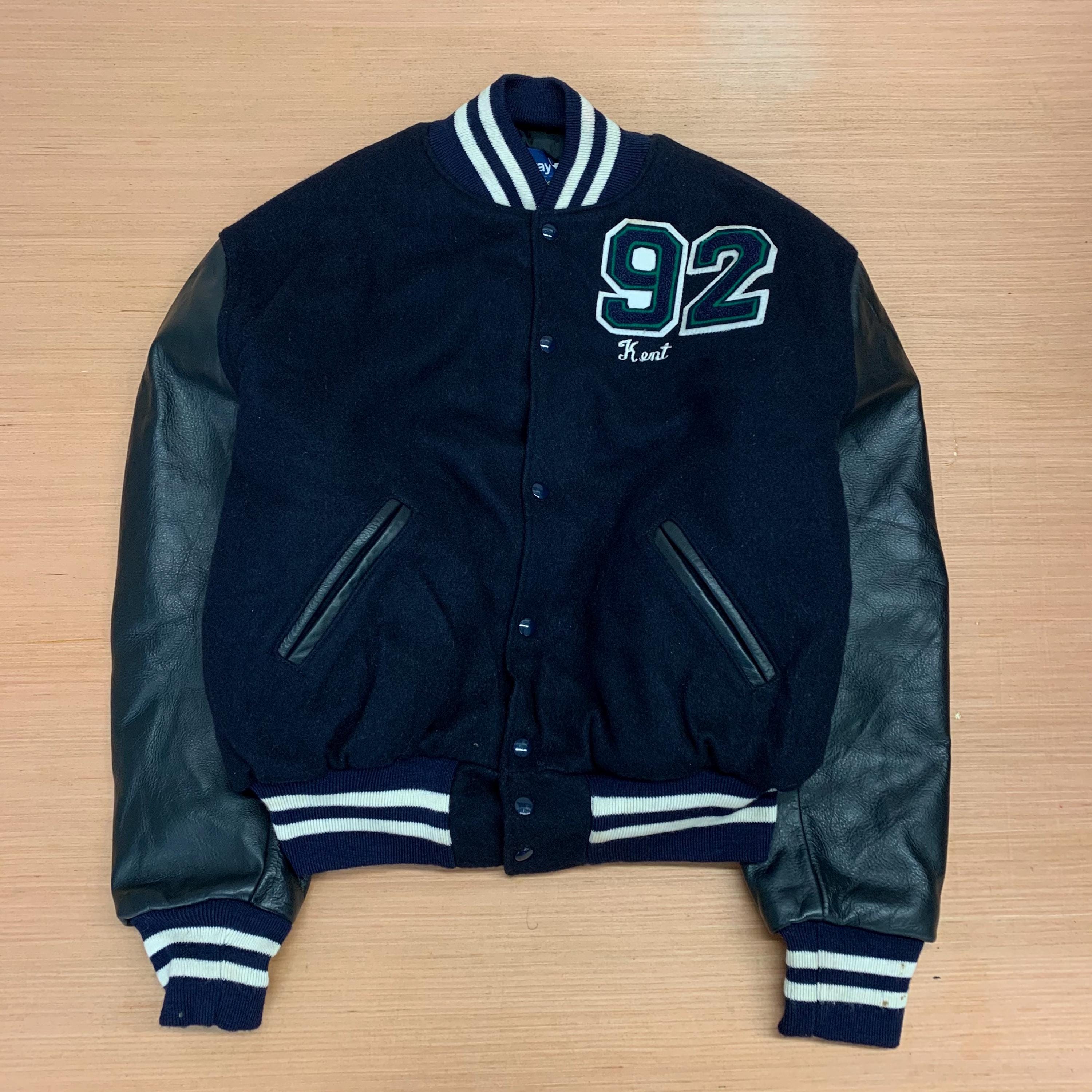 Vintage Notre Dame Jacket Mens L Snap Bomber Coaches Jacket