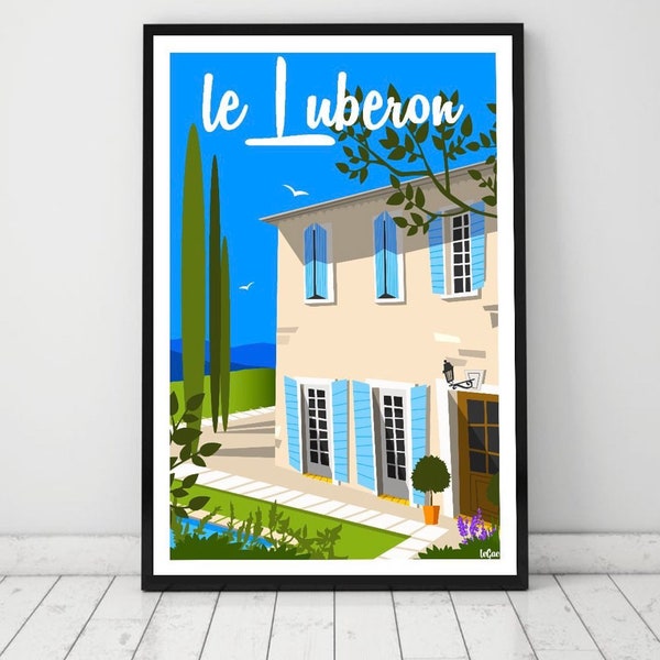 Affiche Le Luberon décoration murale pour 2 affiches au choix achetées 1 A4 surprise offerte