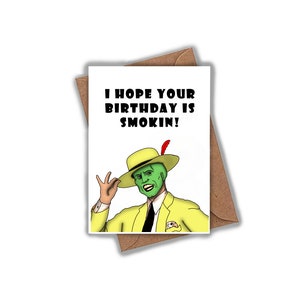 Carte d'anniversaire Le masque