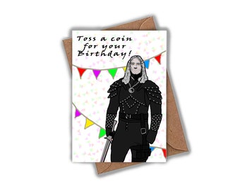 The Witcher Birthday Card