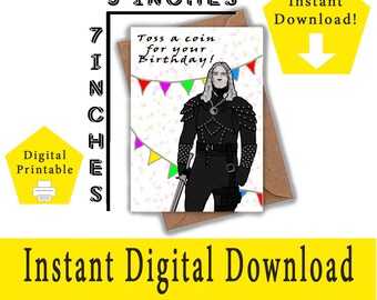 The Witcher Birthday Card