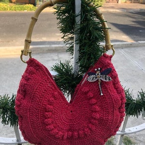 Wunderschöne handgemachte Tasche für jeden Anlass/umweltfreundlich/Bambusgriff