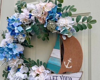 Spring /summer all- season wreath for front door