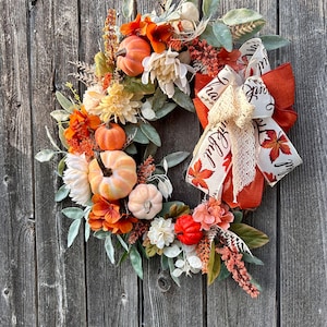 Fall Wreath, Fall front door Decor, Autumn wreath