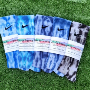 Tie dye socks- hand-dyed nike socks. Engage with these personalized Socks  for kids, Men and Women. Unique, Authentic, and Made with Love.