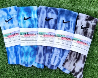 Tie dye socks- hand-dyed nike socks. Engage with these personalized Socks  for kids, Men and Women. Unique, Authentic, and Made with Love.