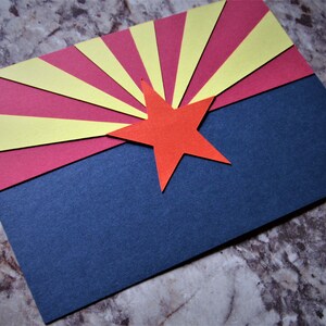 Conception de carte postale drapeau de l'Arizona - SVG