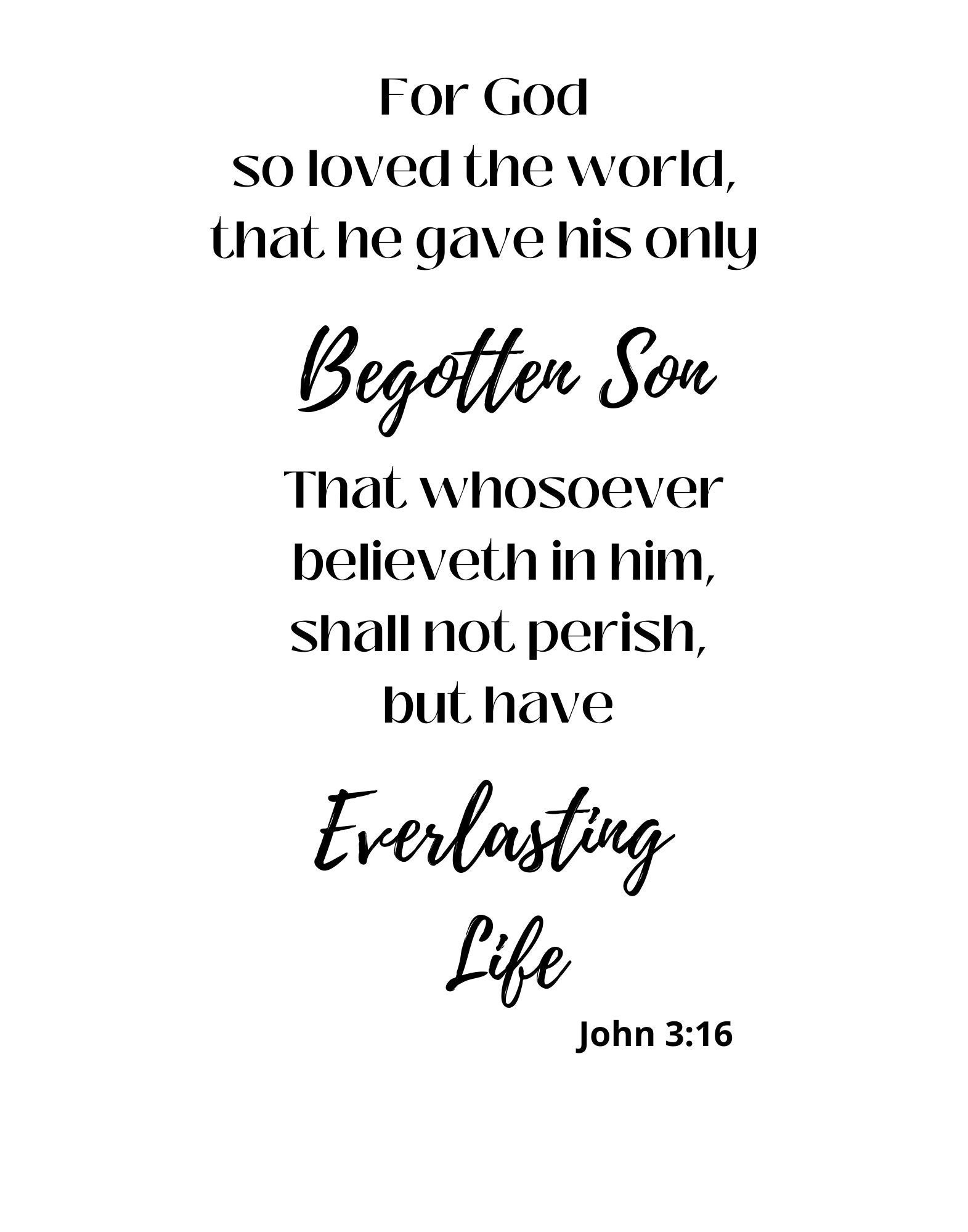 Custom Scripture Engraved Tumbler - John 3:16 For God so Loved the World –  Sunny Box
