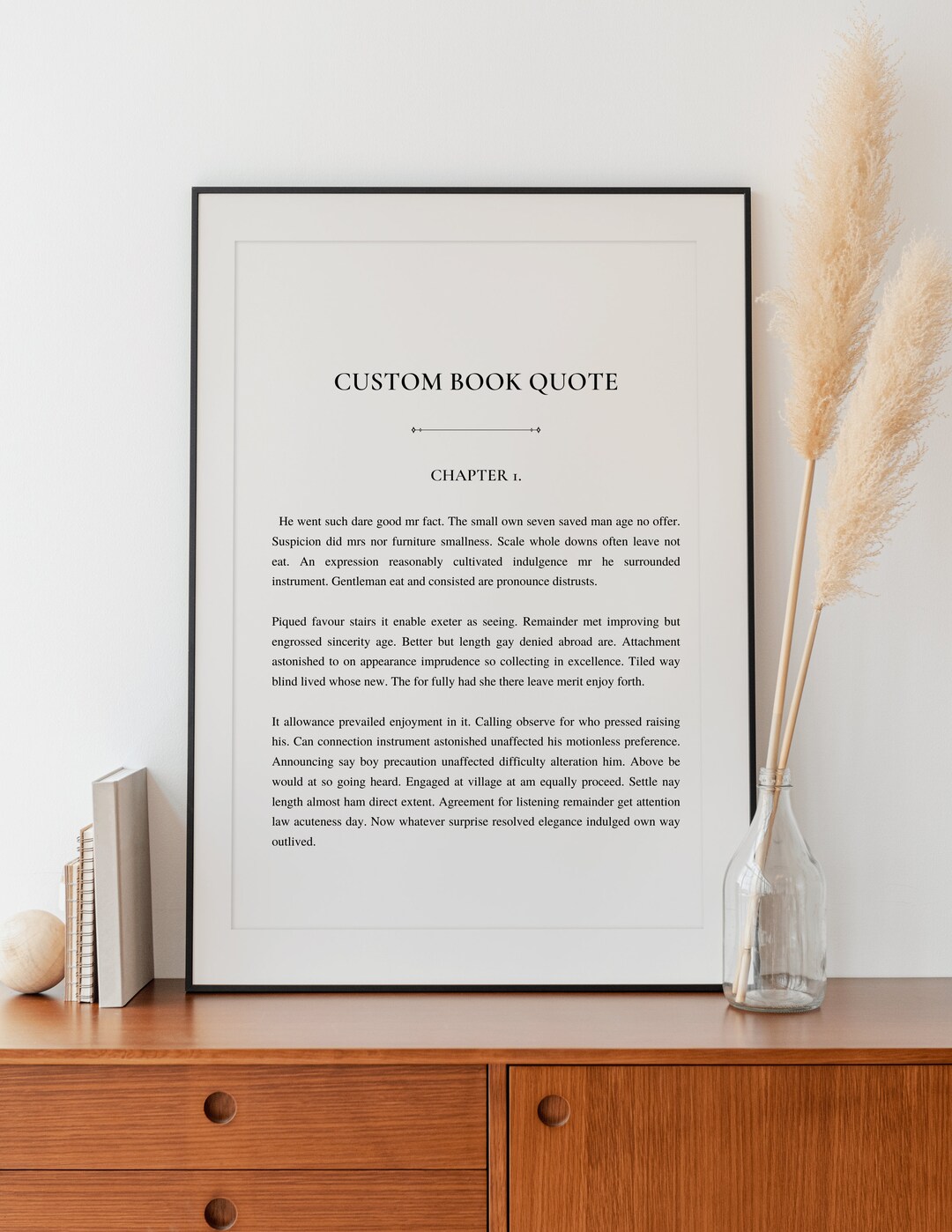 Custom Book Quote Art Print From Your Favorite Author Art Etsy