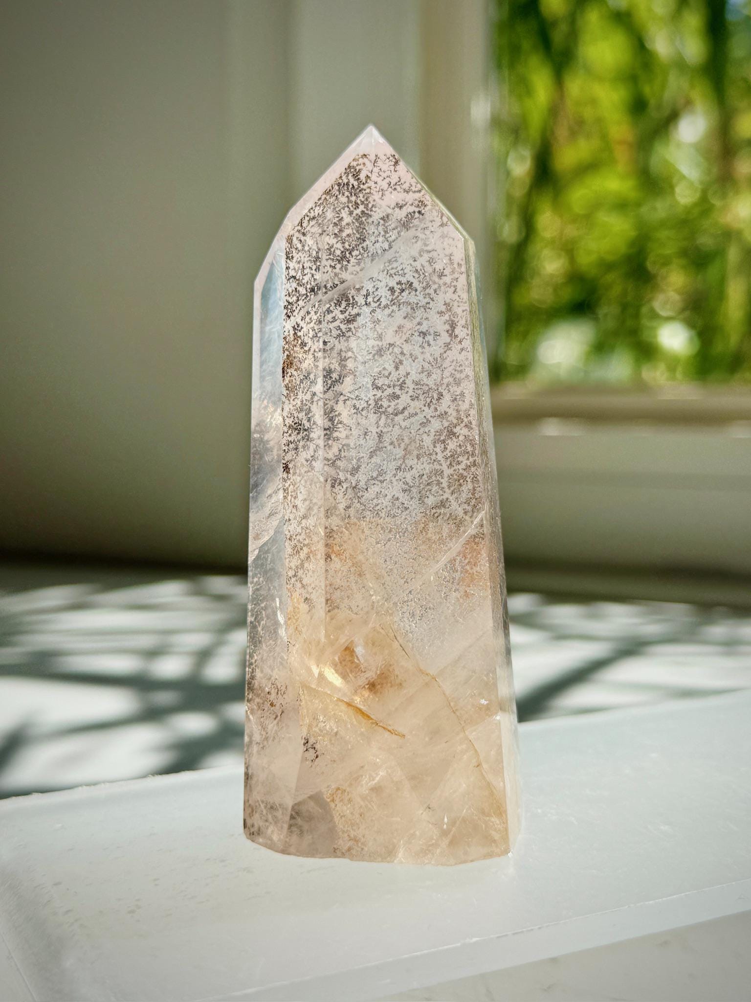 Highly Intricate Dendritic Crystal Tower Quartz Dendritic Tree Pattern ...