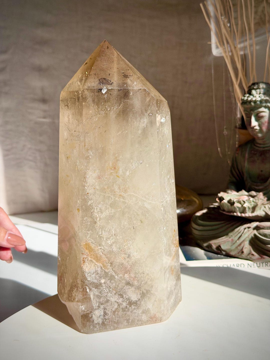Huge Smokey Quartz Point Crystal Inclusion Tower 149.7oz 10.2x4.7x3.5in ...