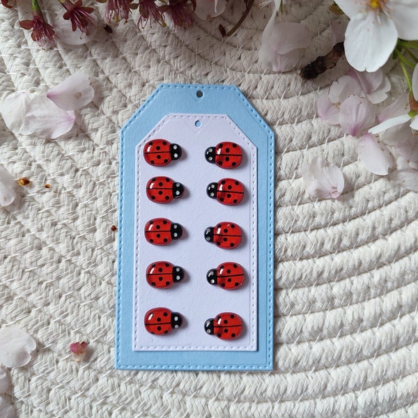 Ladybirds fridge magnets set , co worker gift, working from home, kitchen decoration