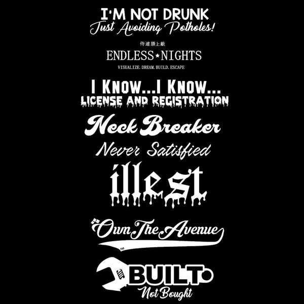 Rear Window Decal Jdm Etsy