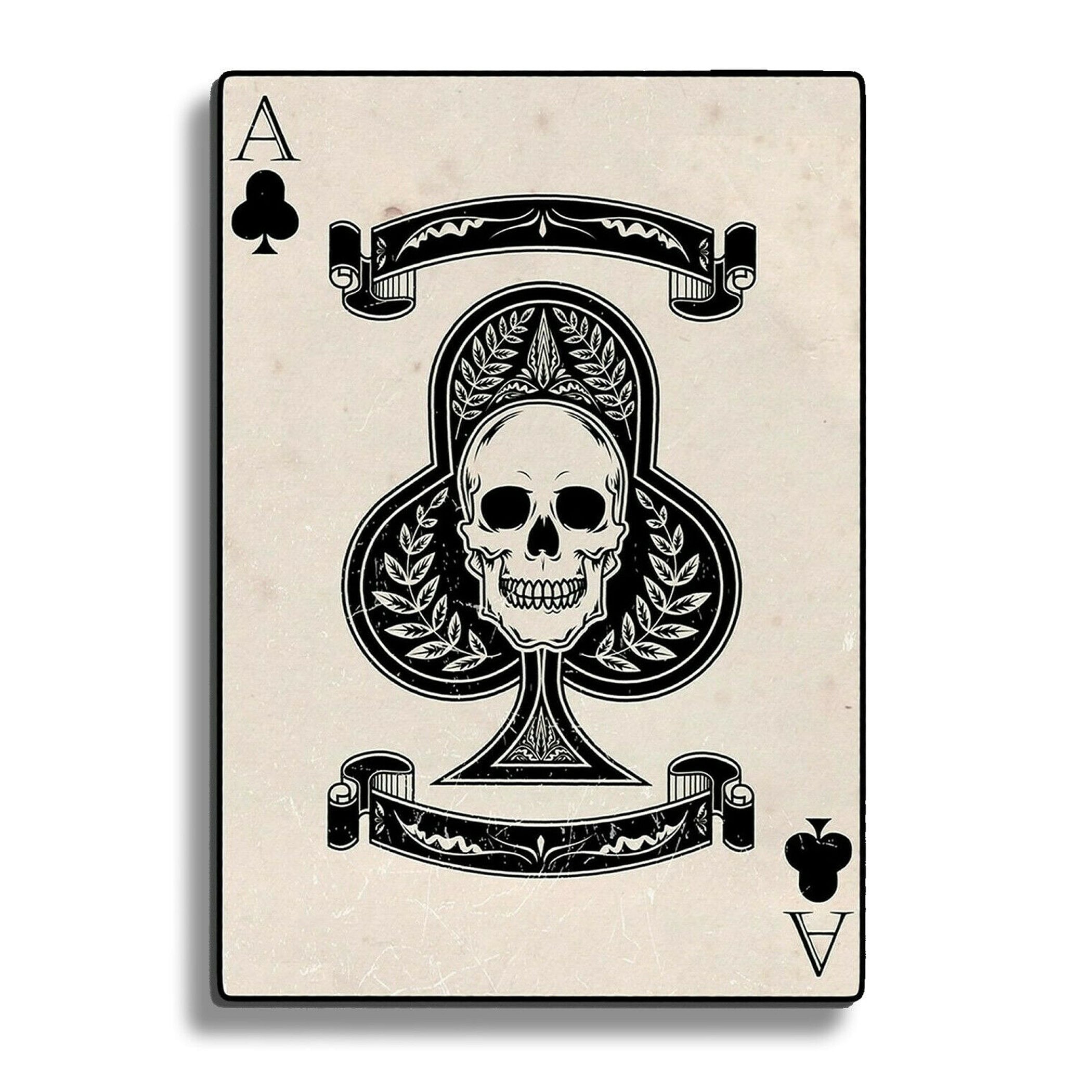 Skull Ace of Spades Motorcycle Helmet Chopper Biker Bumper - Etsy