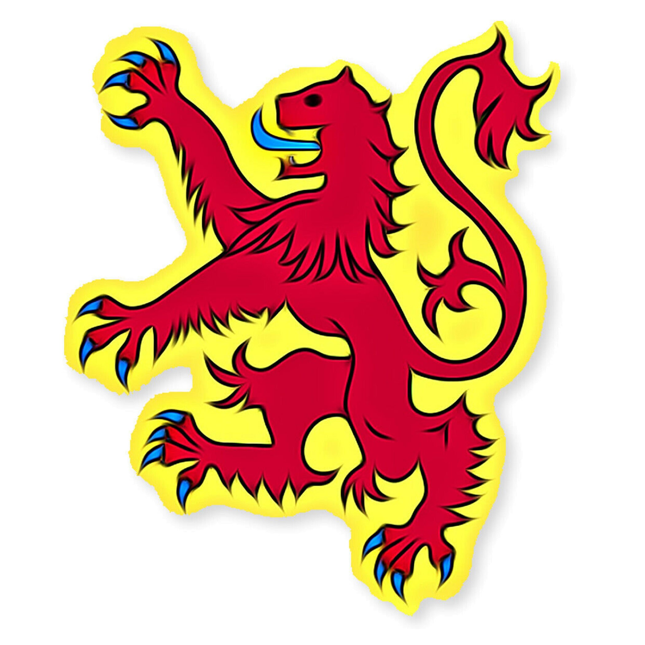 Lion Rampant of Scotland Red Lion Scottish Logo Car Truck Etsy