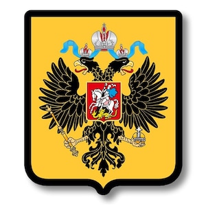 Russia flag ensign coat of arms with eagle Tapestry by Mapeti