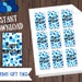 Printable Happy Birthday Gift Tags, Tags for Gifts, Blue Gift Tags ...