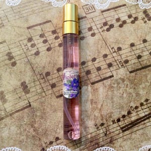 Violets perfume spray sample purple sweet flower eau de toilette vintage parfum French label old art deco women egretta canada