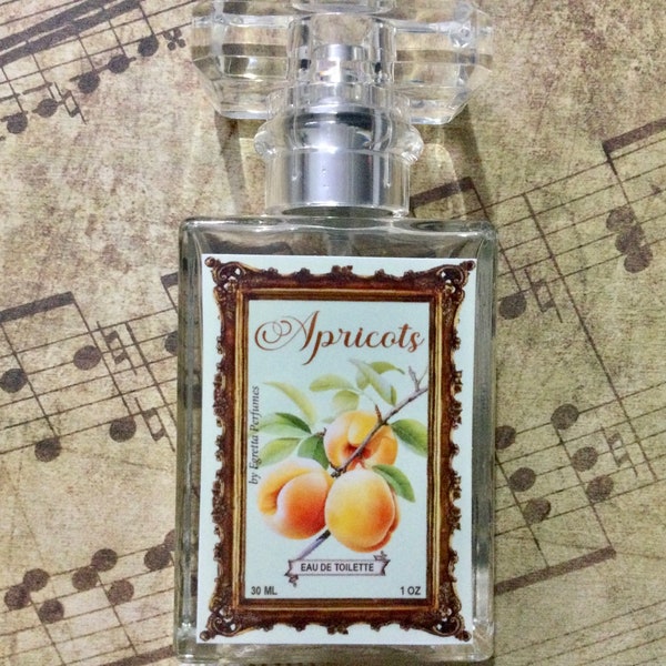 Apricot perfume rare eau de toilette original European fragrance natural water fruit yummy ripe yellow honey orange gift parfum sweet