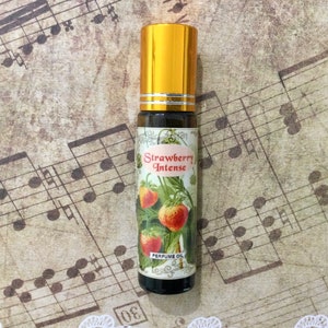 Strawberry Intense Perfume Oil Roll On: Fruity Red Berry Scent
