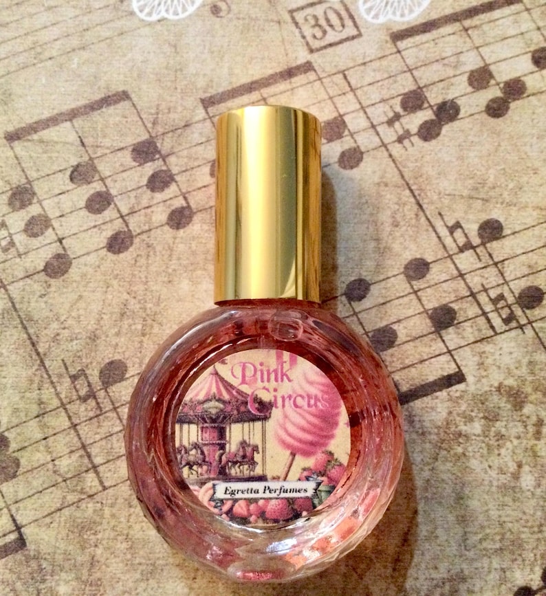 Pink Card Labels Pink Circus Strawberry Perfume 10 Ml – Cotton Candy Gourmand Eau De ...