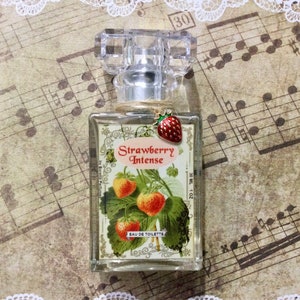 Strawberry Intense perfume spray, 30 ml 1 oz eau de toilette, fruity scent with red berries, strawberries gift, Valentine fragrance, wedding