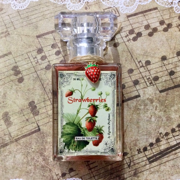 Strawberry perfume spray eau de toilette water toilet fruit red berries strawberries gift parfum fragrance birthday anniversary wedding gift