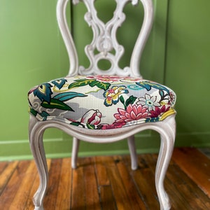 SOLD, Antique Reupholstered chair, customizable