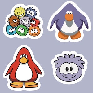 Club Penguin Sticker: Club Penguin Gaming Sticker for Water - Etsy UK