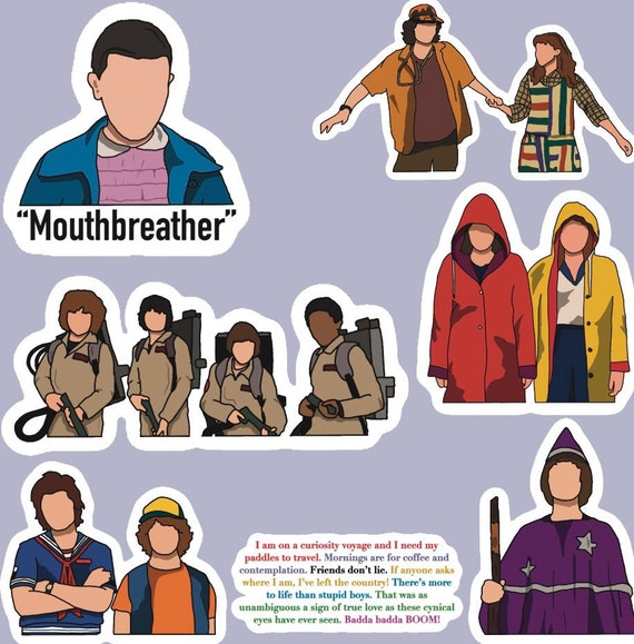 Stranger Things Stickers, Stranger Things Merch, Stranger Things Merchandise  