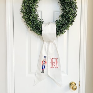 Christmas Wreath Sash | Nutcracker Wreath Sash | Holiday Sash