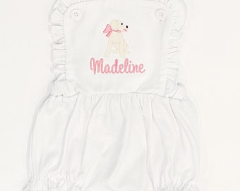 Monogrammed Sunsuit: Embroidered Initial Summer Outfit
