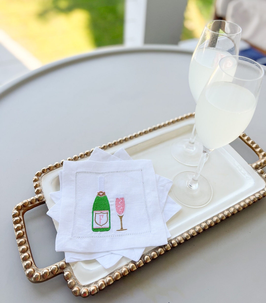Press for Champagne - Cocktail Napkins - Set of 4 main image 0
