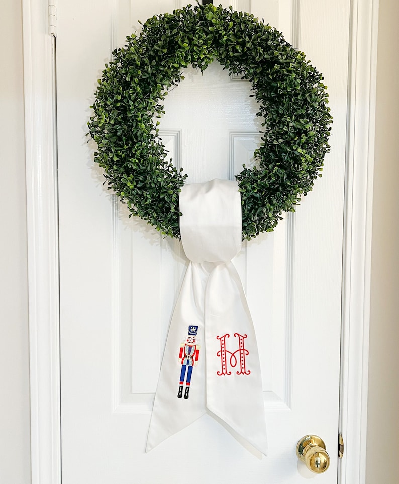 Christmas Wreath Sash | Nutcracker Wreath Sash | Holiday Sash