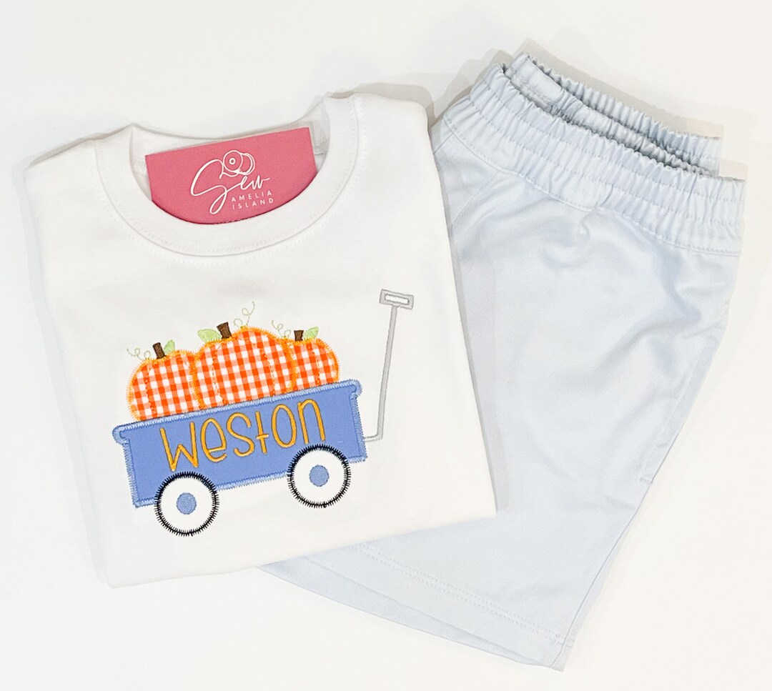 Boys Wagon Shirt Boys Fall Shirt Boys Halloween Shirt Etsy