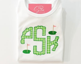 Girls Embroidered Golf Shirt: Personalized Monogram