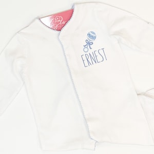 Monogrammed Footie | Personalized Baby Gift | Baby Girl Coming Home Outfit | Monogrammed Sleeper | Shower Gift | Newborn Pictures