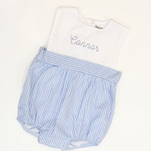 Boys Monogrammed Easter Outfit | Boys Embroidered Easter Outfit | Boys Easter | Boys Easter Bubble |