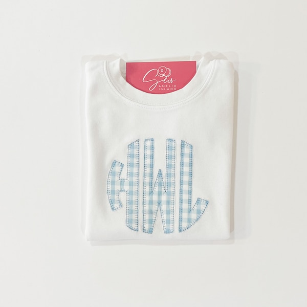 Boys Monogrammed Shirt | Boys Initial Applique Shirt | Boys Circle Monogrammed Shirt