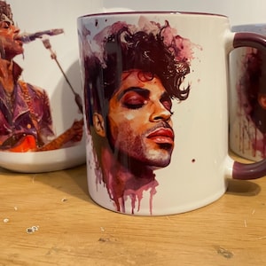 Prince mug, coffee mug, tea mug, cup, music mug, Prince, Prince musician, prince merch