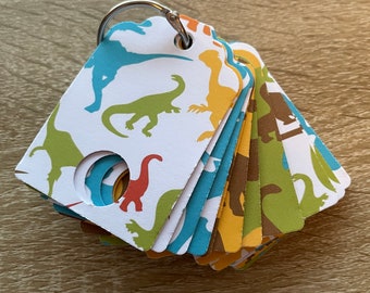 20 Dinosaur Thread/Floss Drops and metal ring. (Extra thick)