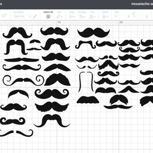 Bigode SVG para espaço de design cricut