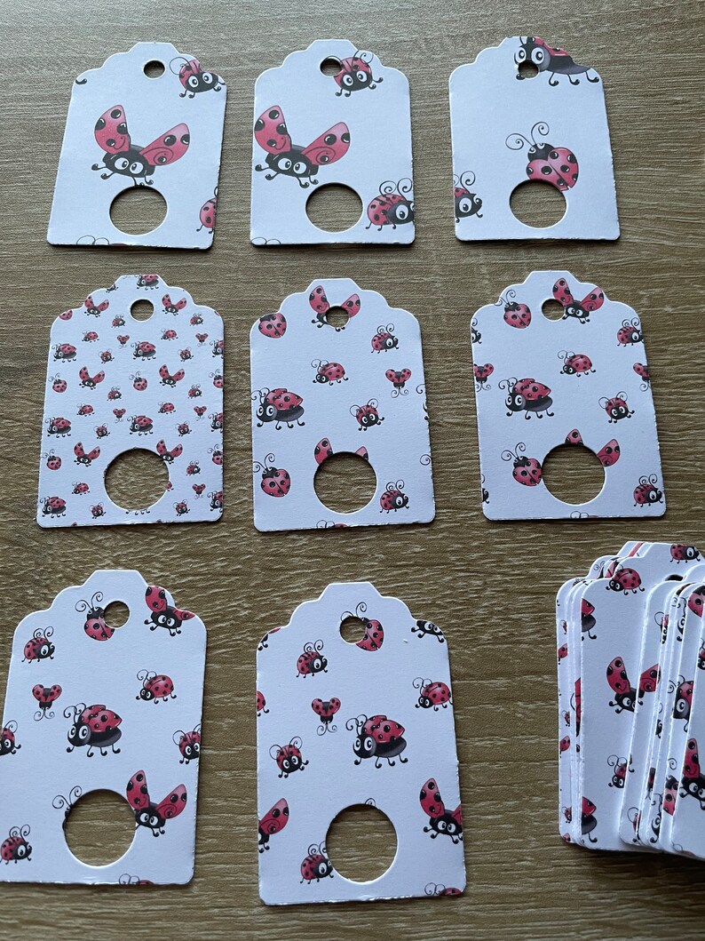 Ladybug Threading Card Ladybug, Ladybird Floss Drops, Thread Drops, Extra Thick, Made From ...