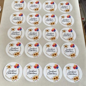 Adesivos brilhantes folha a4 de 20, adesivos de negócios, papelaria para pequenas empresas, adesivos de aniversário infantil, adesivos de festa