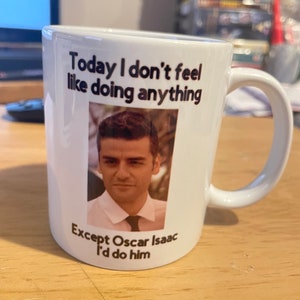 Oscar Isaac Mug, Oscar Isaac gift, mug for her, mug for him, gifts for her, gifts for him, character mug