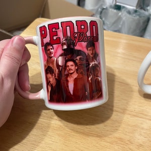 Taza de Pedro Pascal, Pedro Pascal, regalo de Pedro Pascal, taza para ella, taza para él, regalos para ella, regalos para él, mandaloriano, The last of us
