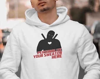 Deadpool Personalized Hoodie: MCU Movie Sweatshirt, Trendy Streetwear