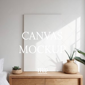 PSD Leinwand Mockup, vertikales 2:3 Kunst Mockup, Foto Mockup, Smart Objekt Layer, sofortiger digitaler Download